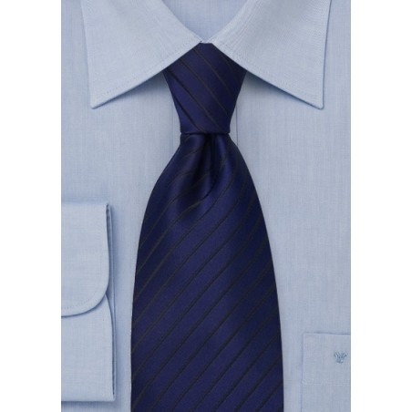 Sapphire Blue Tie in XL Length