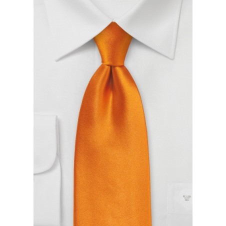 Bright Orange Necktie for Kids
