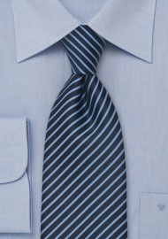 Modern Blue Striped XL Tie