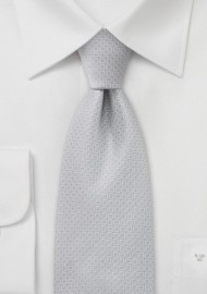 Platinum Silver Necktie