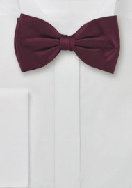 Dark Burgundy Red Bow Tie