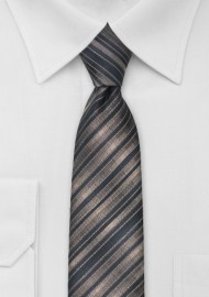 Latte Brown Skinny Tie
