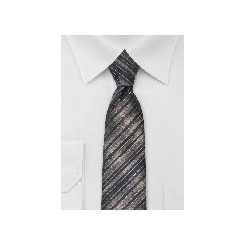 Latte Brown Skinny Tie