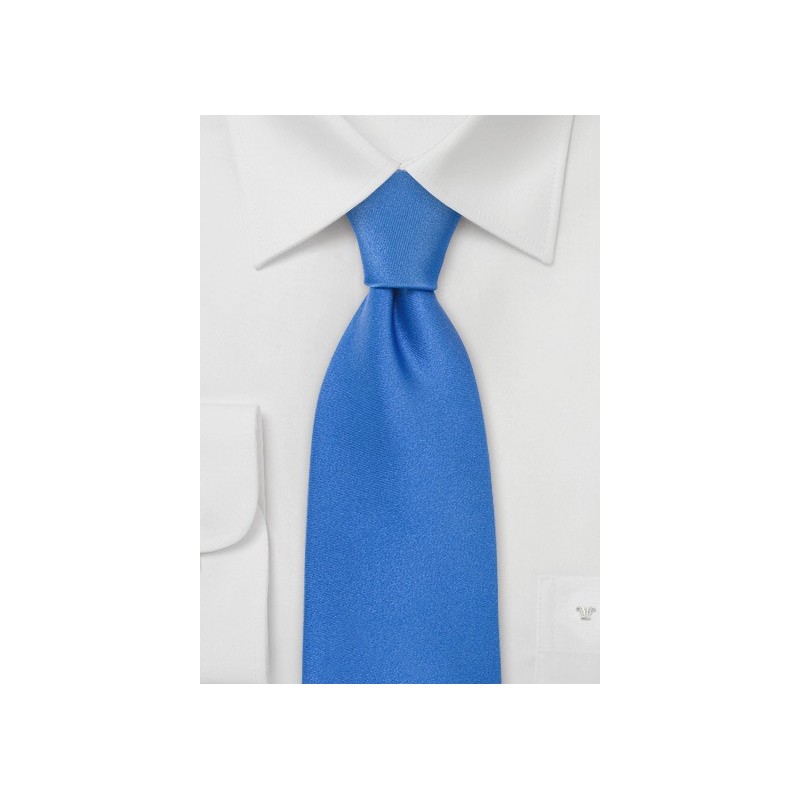 Solid XL Tie in Bright Blue