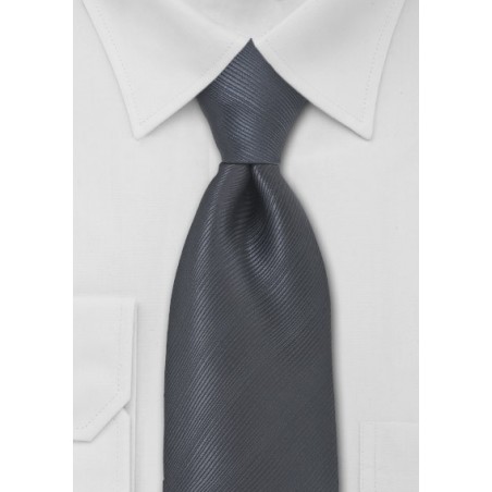 Charcoal Gray Mens Tie