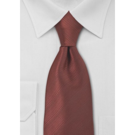 Bronze Red Mens Necktie