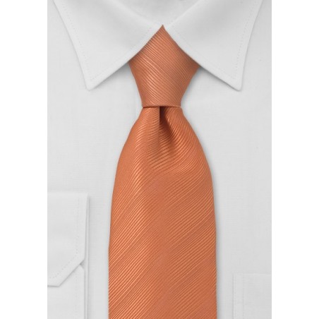 Solid Orange Mens Tie