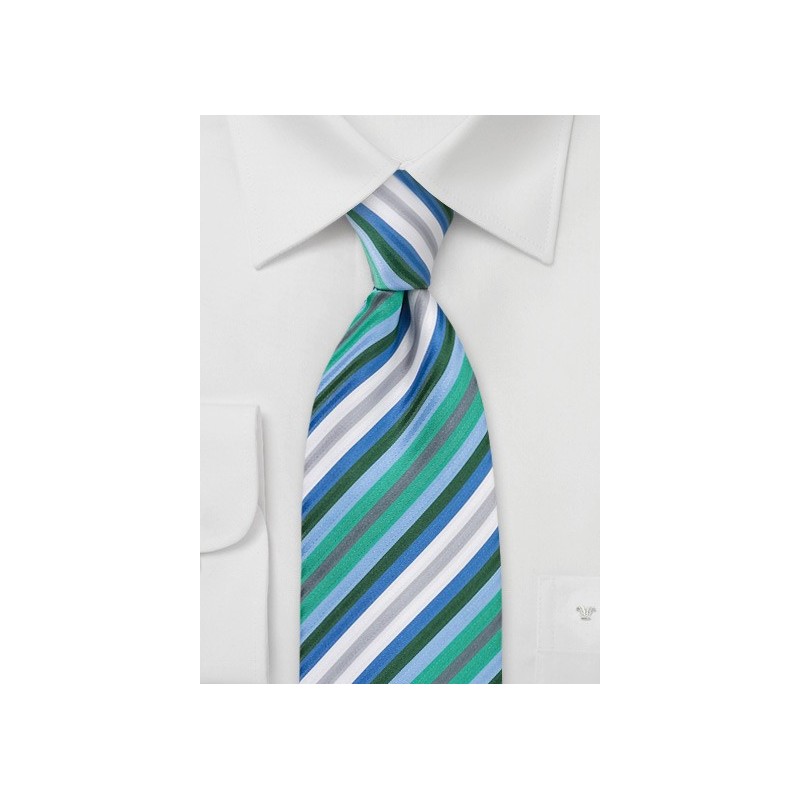 Trendy Mens Tie with Narrow Stripes