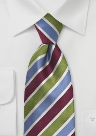 Multicolored Striped Designer Tie