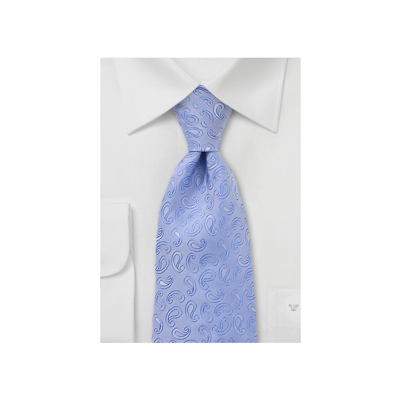 Capri Blue Paisley Tie