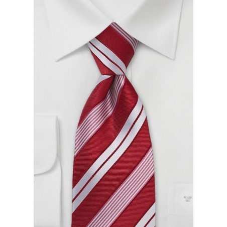 Primary Red and White Tie