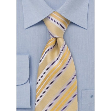 Pastel Yellow Designer Tie