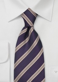 Dark Eggplant Purple Silk Tie