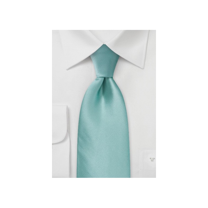 XL Mint Green Silk Tie