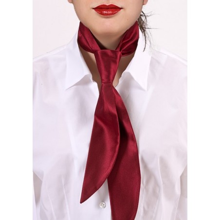 Dark Cherry Red Womens Tie