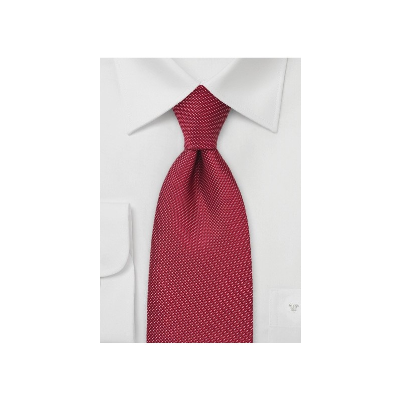 Red and White Dotted Tie
