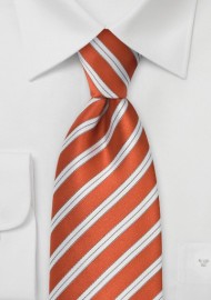 Modern Bright Orange Tie