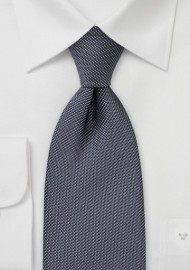Dotted Tie in Graphite Grey