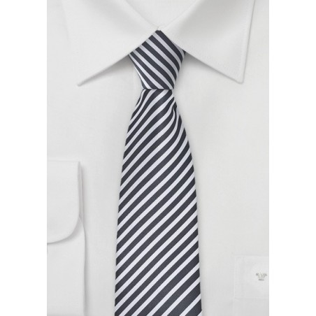 Skinny Tie in Espresso and Ivory