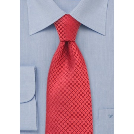 Red Kids Silk Designer Tie