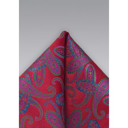 Paisley Red Handkerchief