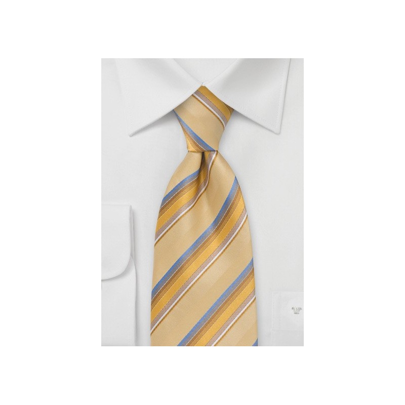Tonal Yellow Striped Tie