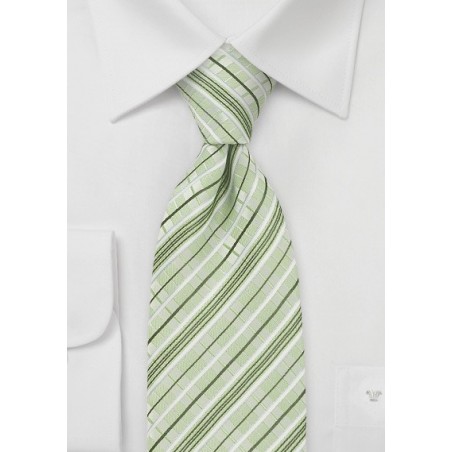 Modern Tie in Tonal Greens