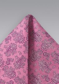 Modern Pailey Pocket Square in Pink