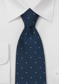 XL Midnight Blue and White Tie