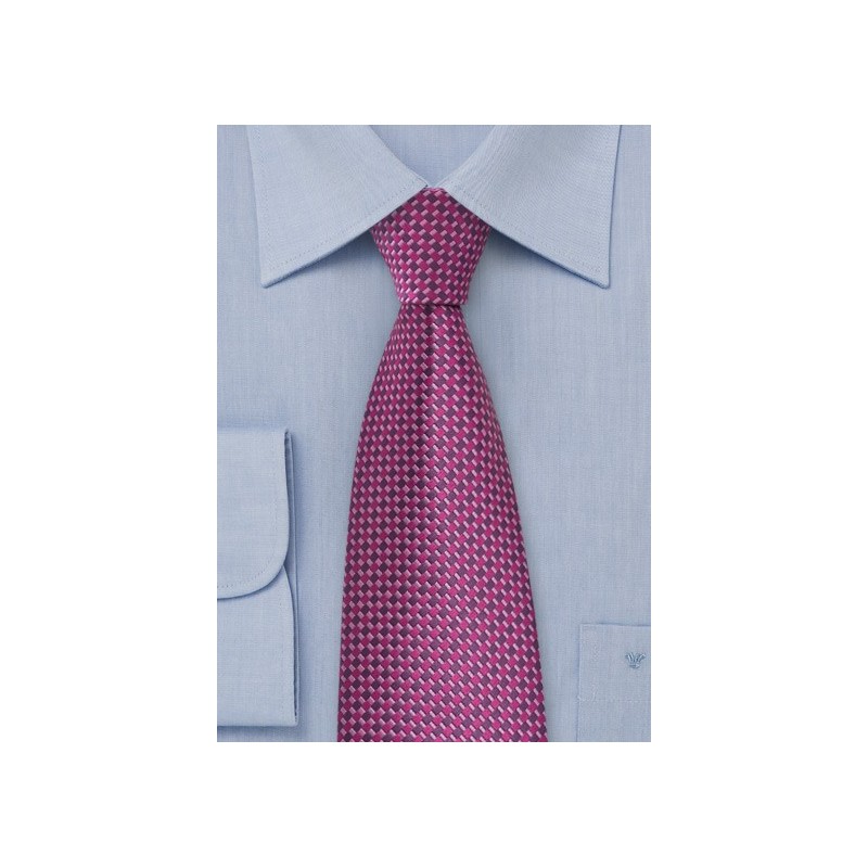 Modern Tie in Pink and Purple