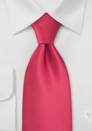 Candy Apple-Red Tie in XL Length