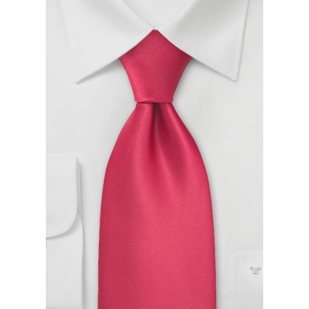Candy Apple-Red Tie in XL Length