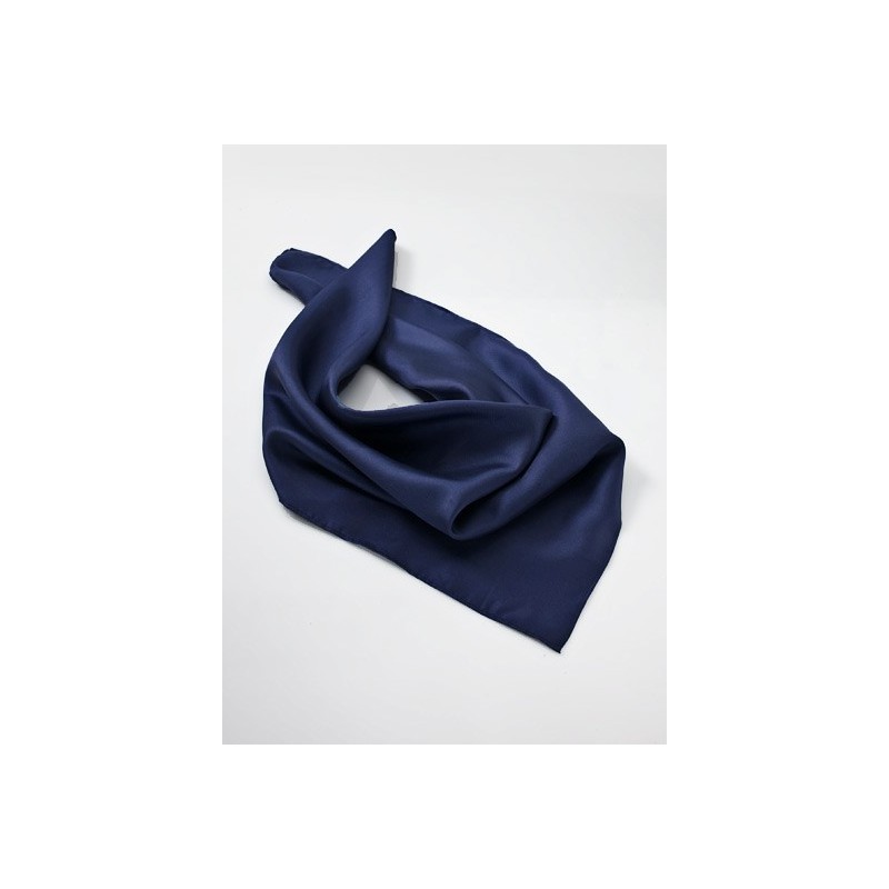 Solid Navy Blue Neck Scarf