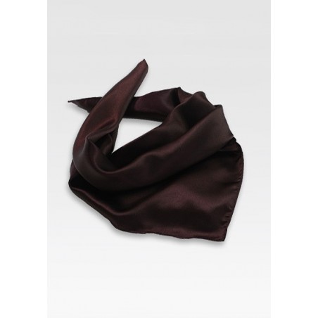Solid Brown Woman's Scarf