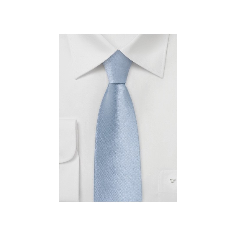 Trendy Light Blue Skinny Tie