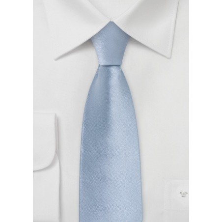 Trendy Light Blue Skinny Tie