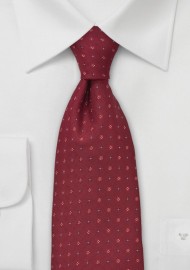 Classic Mens Tie in Wine Red