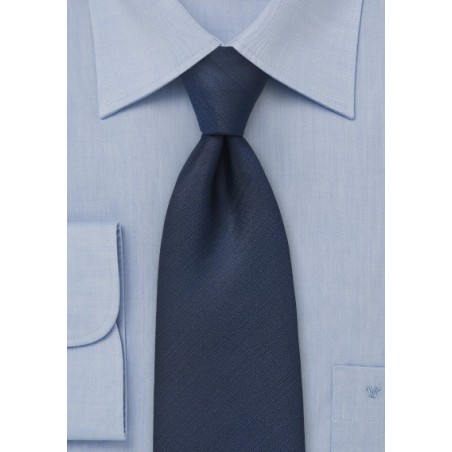 Textured Tie in Navy
