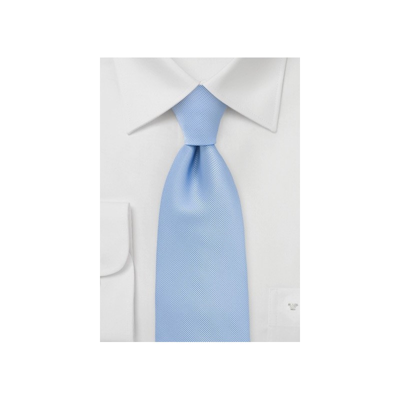 Textured Tie in Hydrangea Blue