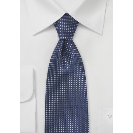 Pin Dot Tie in Navy Blue
