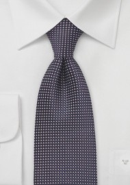 Modern Tie in Midnight Blue and Red