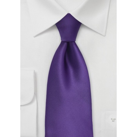 Solid Purple Tie in Kids Size