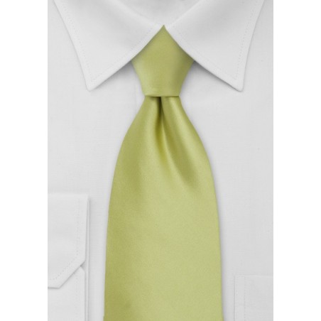 Light Pear Green Necktie for Kids