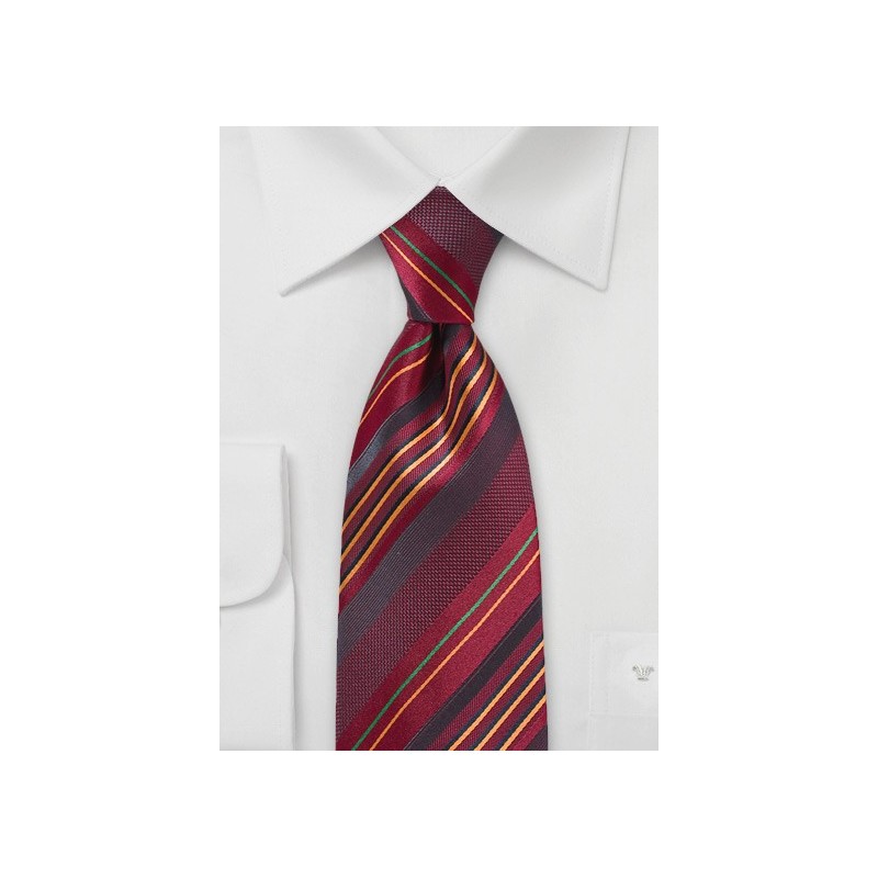 Bright MultiColor Striped Tie