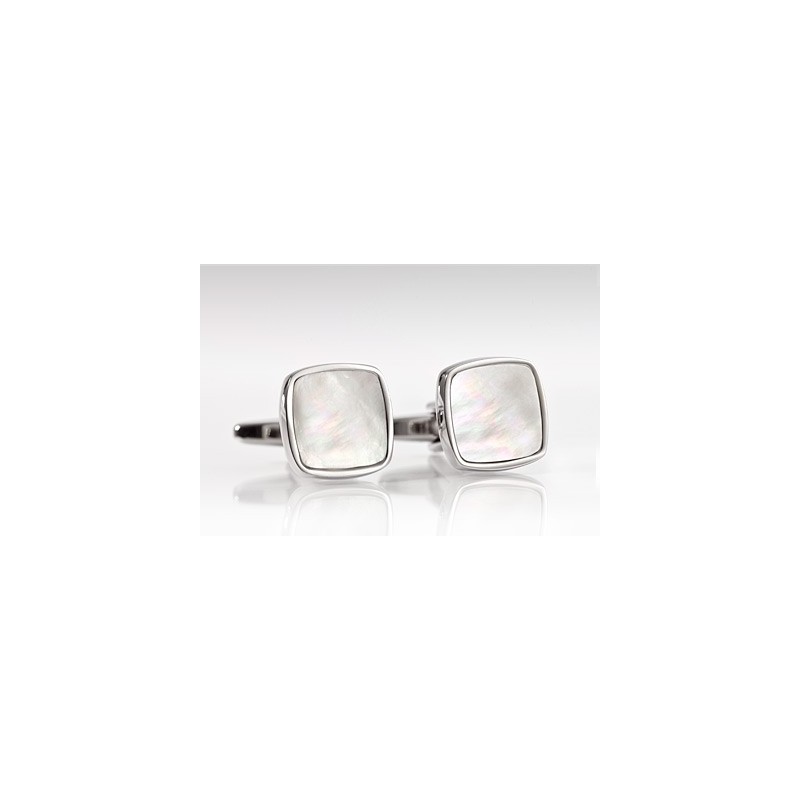 Square Shaped Mother of Pearl Cufflinks