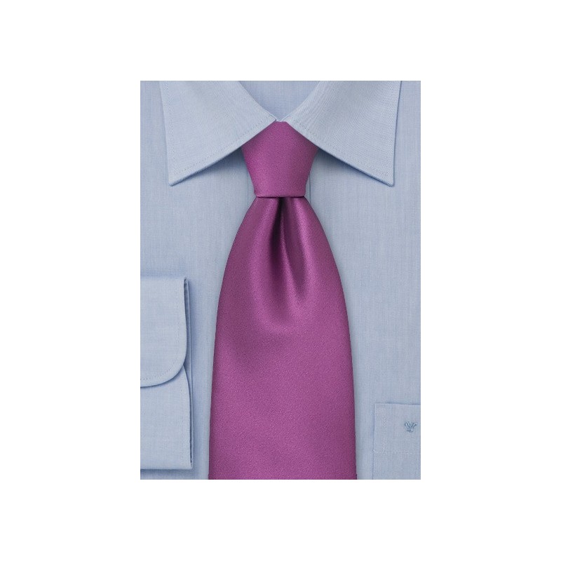 Solid Dark Lilac Purple Tie for Kids