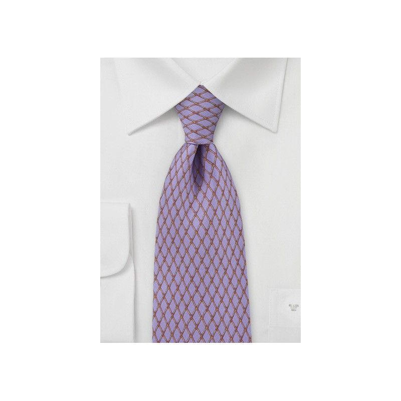 Lilac And Bronze Tie