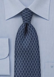 Navy Blue Designer Tie by Cantucci