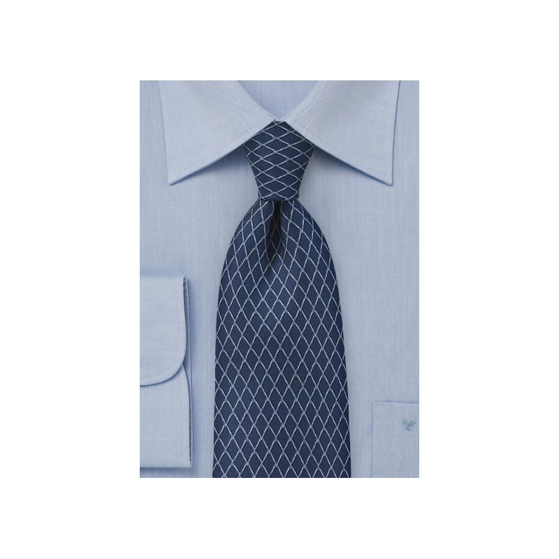 Navy Blue Designer Tie by Cantucci