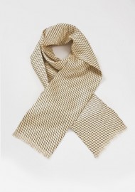 Silk Scarf in Yellows and Blues